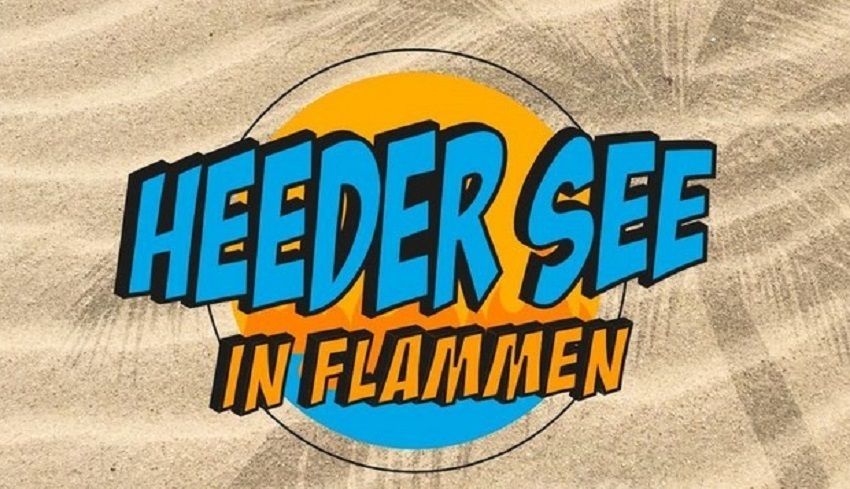 Heeder See in Flammen