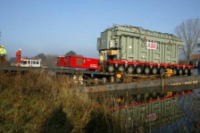 Umspannwerk-Trafo-Transport